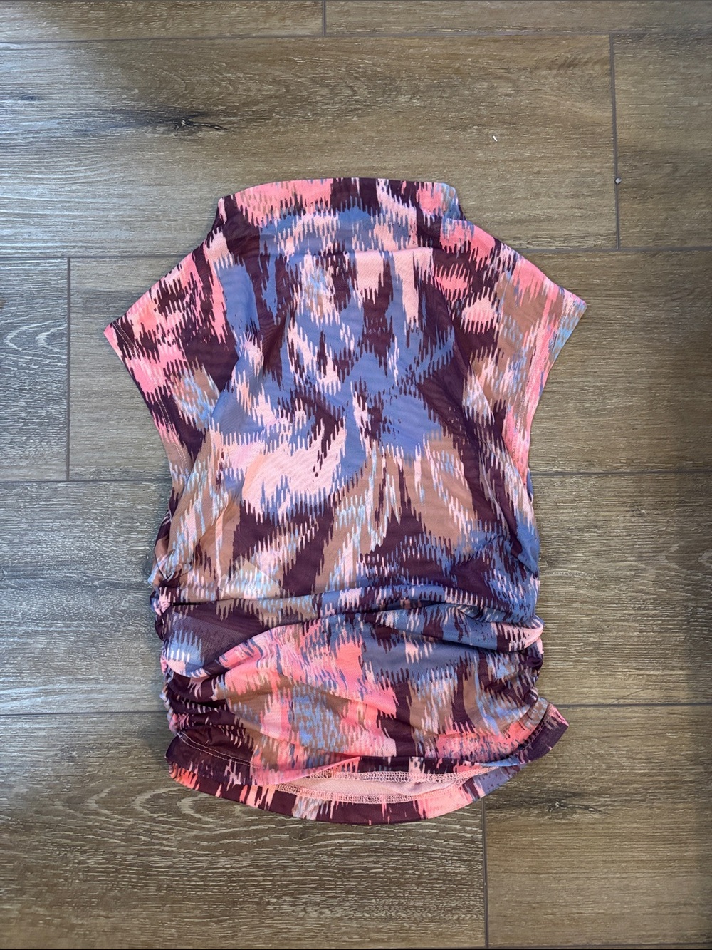 Anthropologie Pink, Purple & Brown Mini Skirt